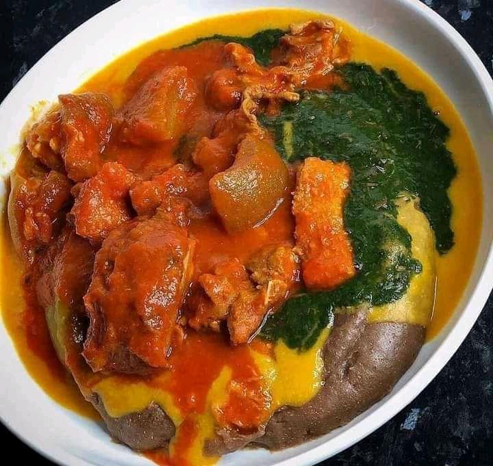 AMALA (with Ewedu & Gbegiri Soup)
